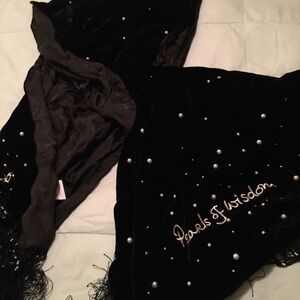 NWT Lulu Guinness Pearl and Velvet Wrap/Shawl